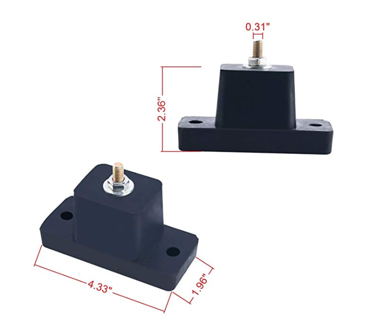 Rubber Vibration Isolator Mounting Bracket